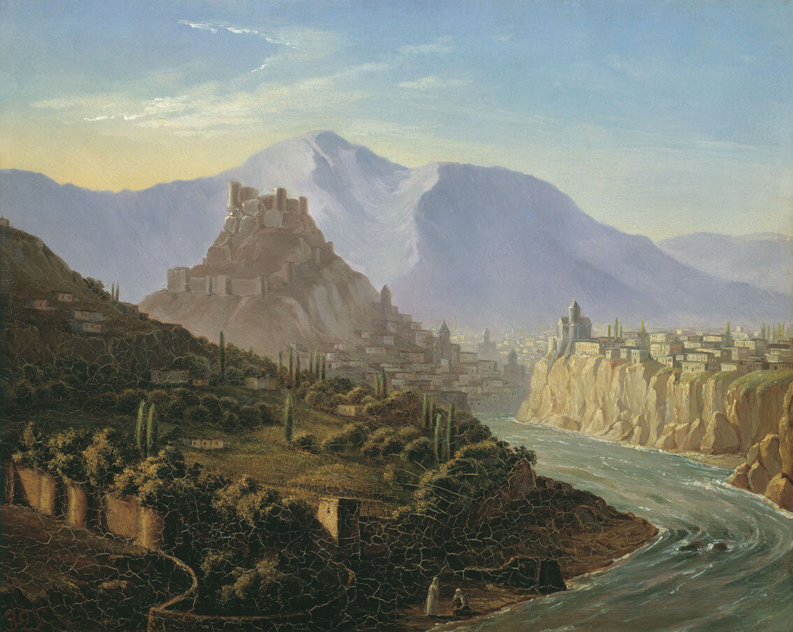 «Вид Тифлиса», М. Ю. Лермонтов, 1837 г.