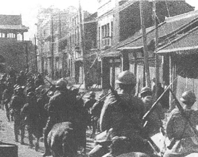 Вход японских войск в Мукден. 1931 год. Общественное достояние.