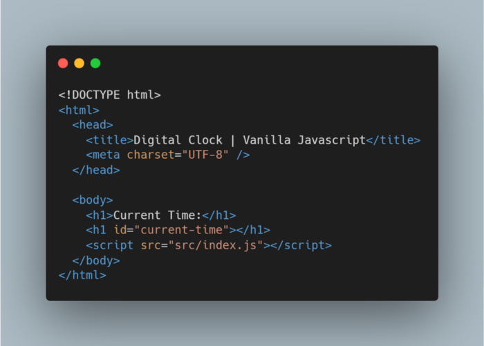Разметка HTML
