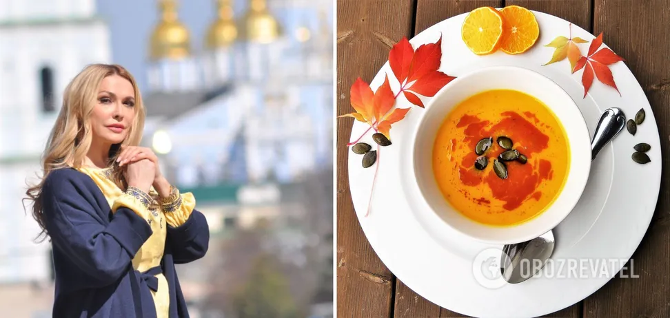 Тыквенный суп по рецепту Ольги Сумской