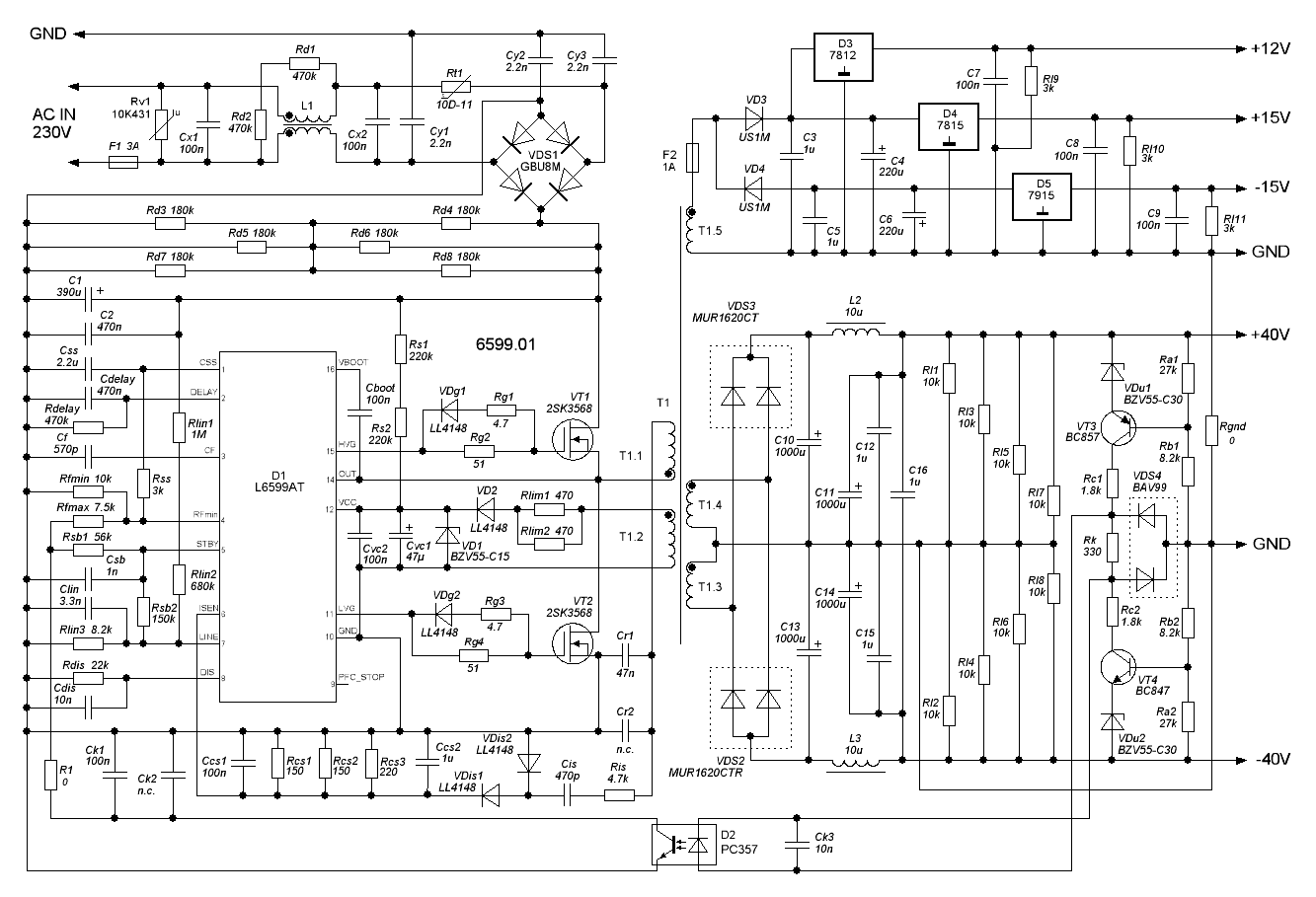 Двигатель ra6v75 ad схема включения LLC резонансный источник питания на базе L6599 Илья 'Nem0' Стельмах Дзен
