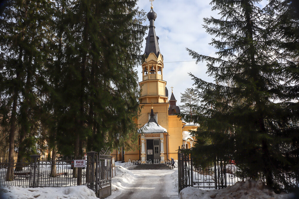 Ворота в храм Петра и Павла в Вырице