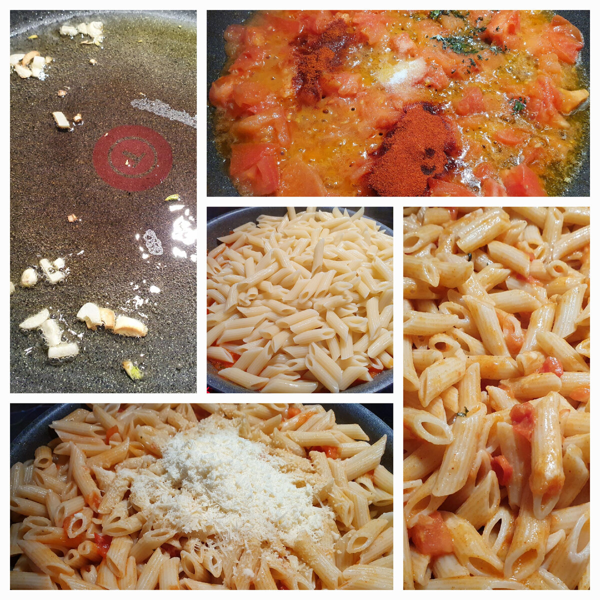 Паста с быстрым томатным соусом