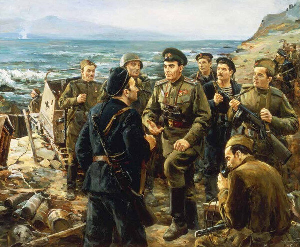 "На переднем краю". Картина Д. Налбандяна