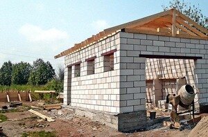 Возведение фундамента.