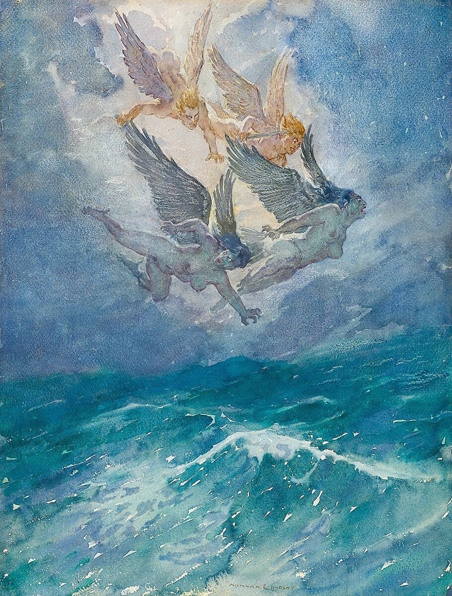 Ветер и Фурии (Wind and the Furies) — Norman Lindsay (1879–1969)