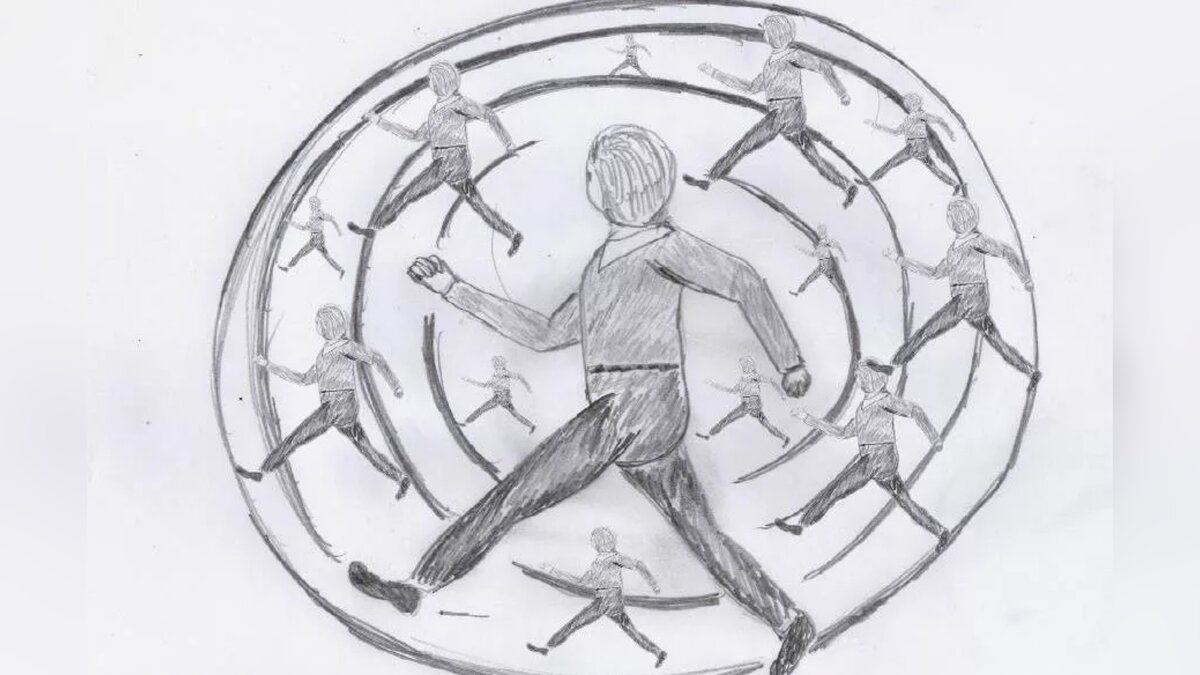 Бегу по кругу слова. Круг рисунок. Рисование человека кругами. Движение человека в кругу. Человек бежит по кругу.
