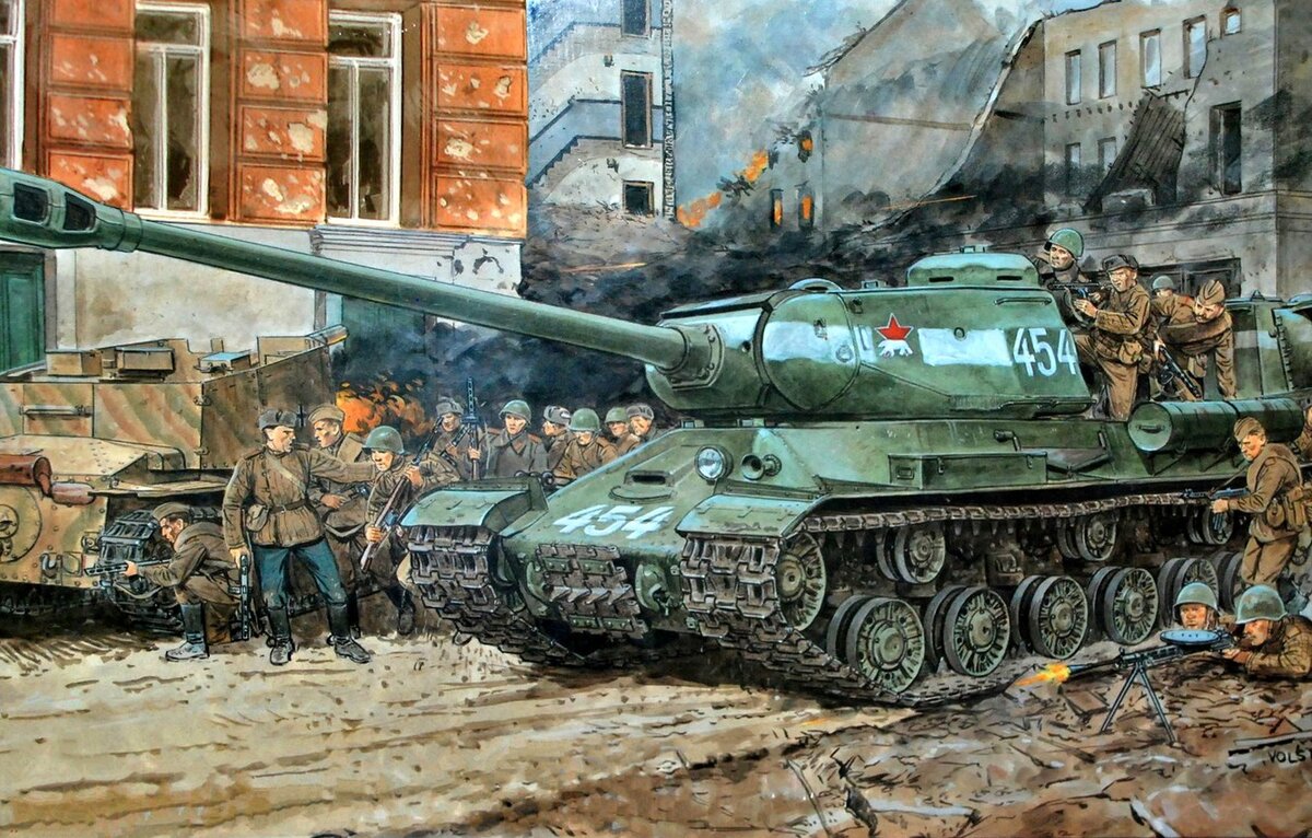 Советский танк в берлине