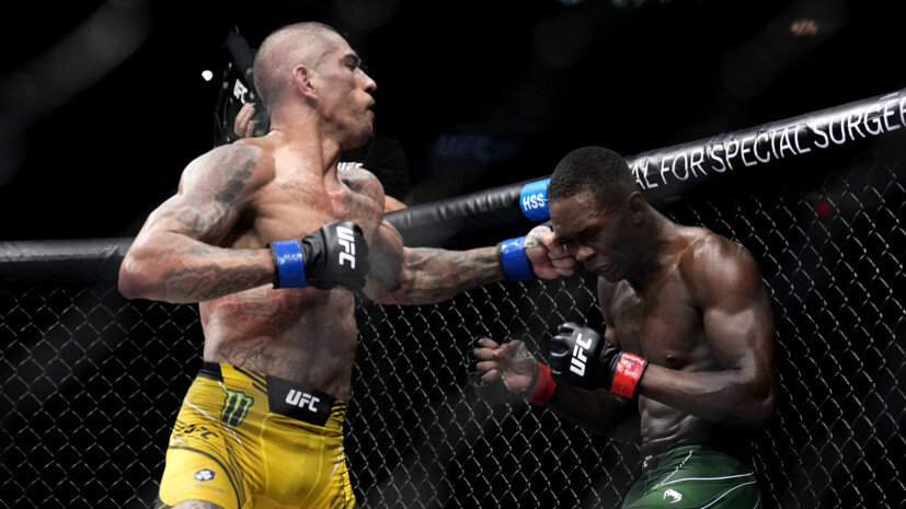     Бойцы UFC Алекс Перейра и Исраэль Адесанья Gettyimages.ru Chris Unger / Contributor