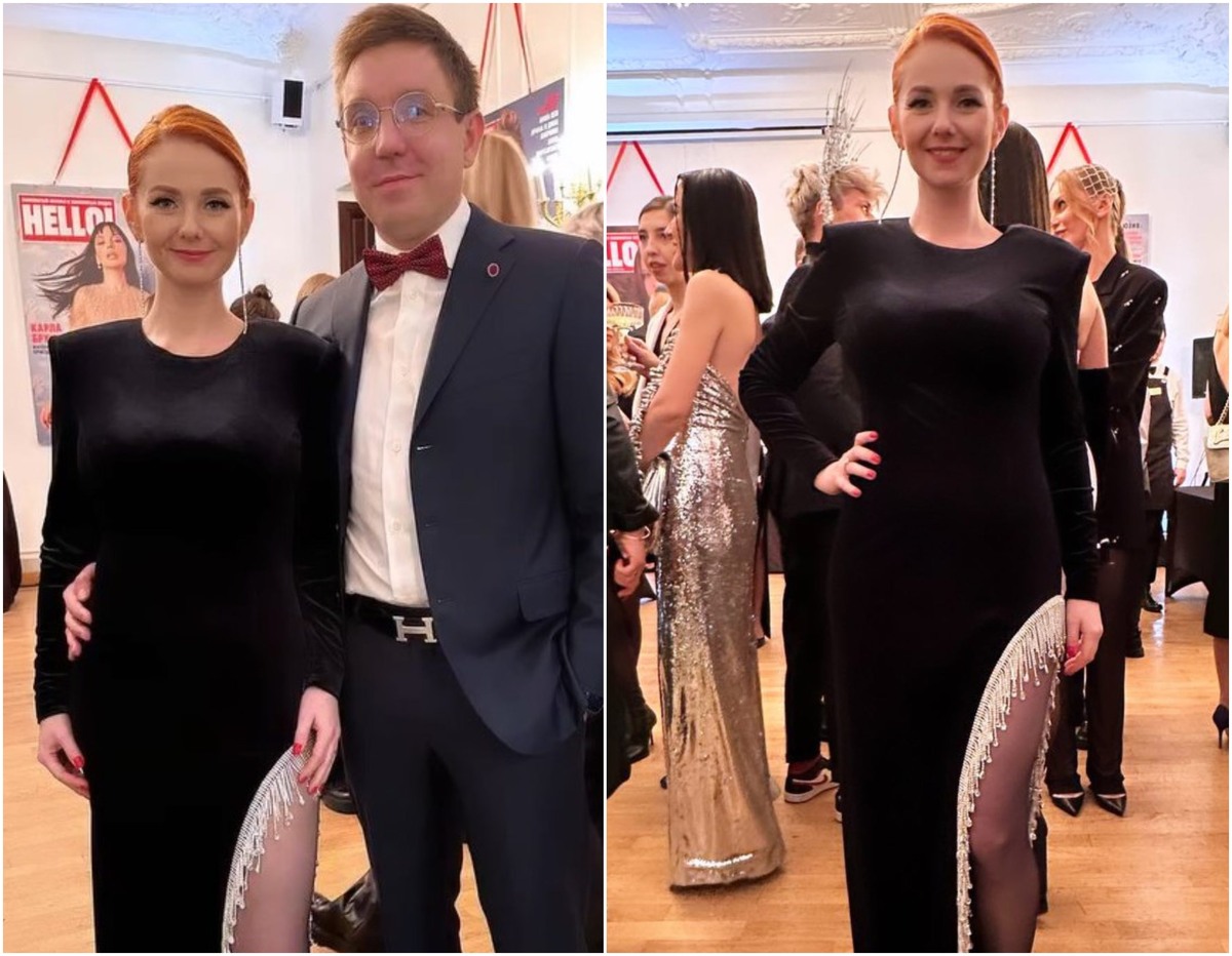    Лена и Дмитрий на вечеринке Соцсети Лены Катиной