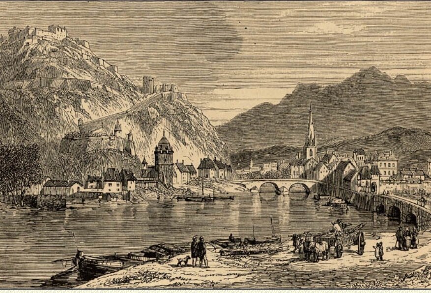 Гренобль на гравюре 19 века