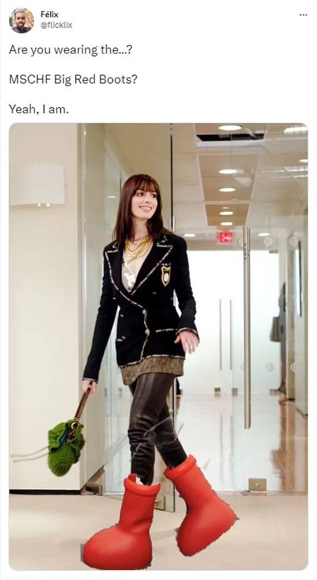    «Ты носишь?...» «MSCHF Big Red Boots? Да, ношу»Соцсети