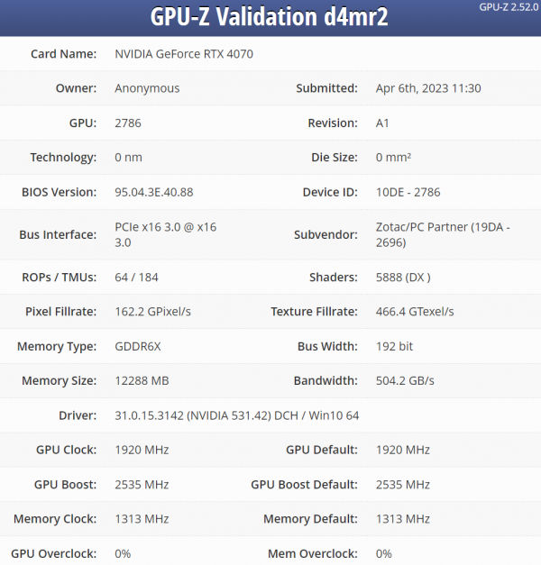  📷    Источник изображения: GPU-Z