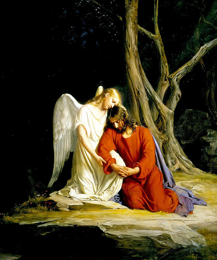 Карл Генрих Блох. Христос в Гефсиманском саду (1865)