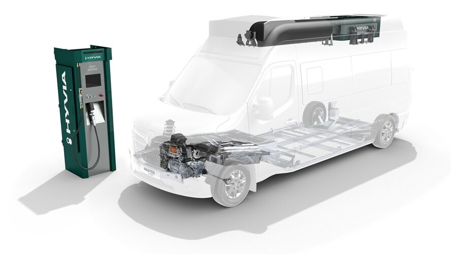 Master Citybus H2-TECH на водородной заправочной станции HYVIA