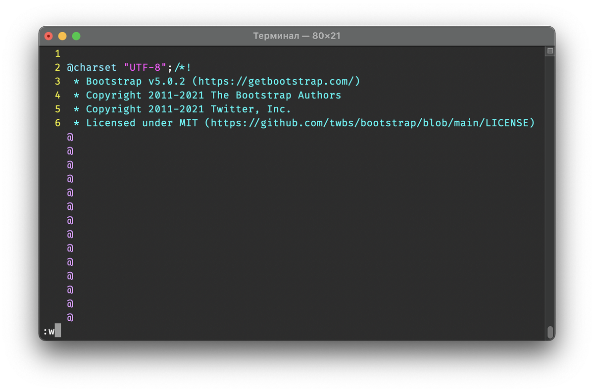 Код который был отформатировал содержится - https://github.com/twbs/bootstrap/blob/main/dist/css/bootstrap.min.css