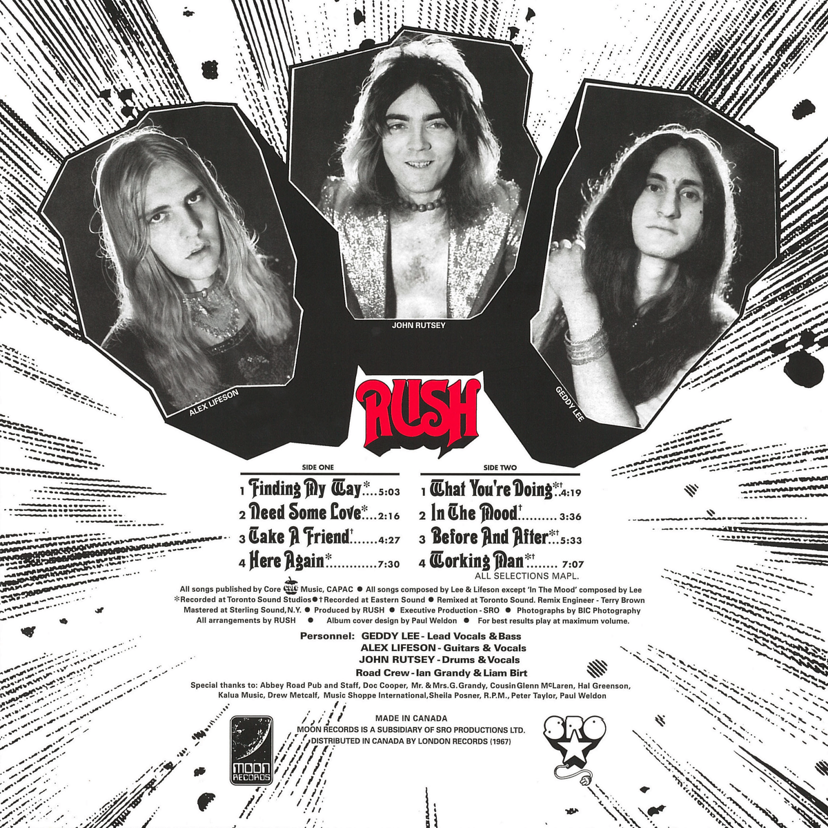  Первые работы Rush как-то принято считать во многом подражанием Led Zeppelin, группа еще не нашла собственное оригинальное звучание.-2