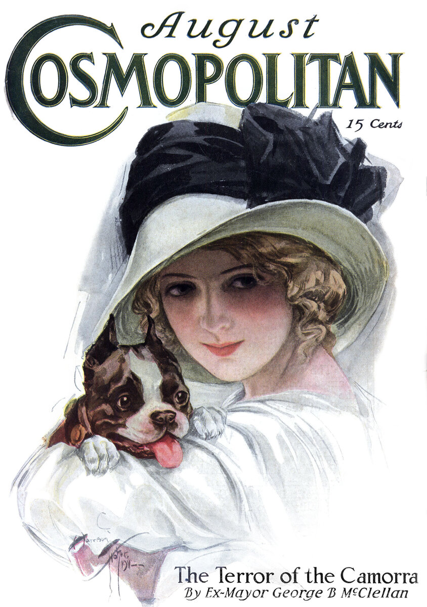 Харрисон Фишер. Обложка журнала Cosmopolitan, август 1911 