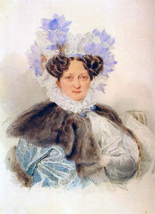 Портрет фрейлины Екатерины Ивановны Загряжской. Из открытых источников.