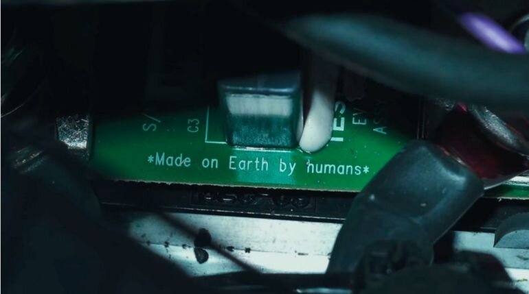 "Сделано людьми на Земле"