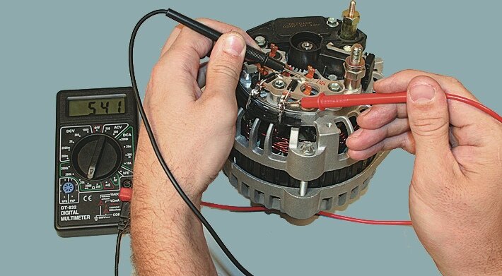 Замена регулятора напряжения и его проверка на калине