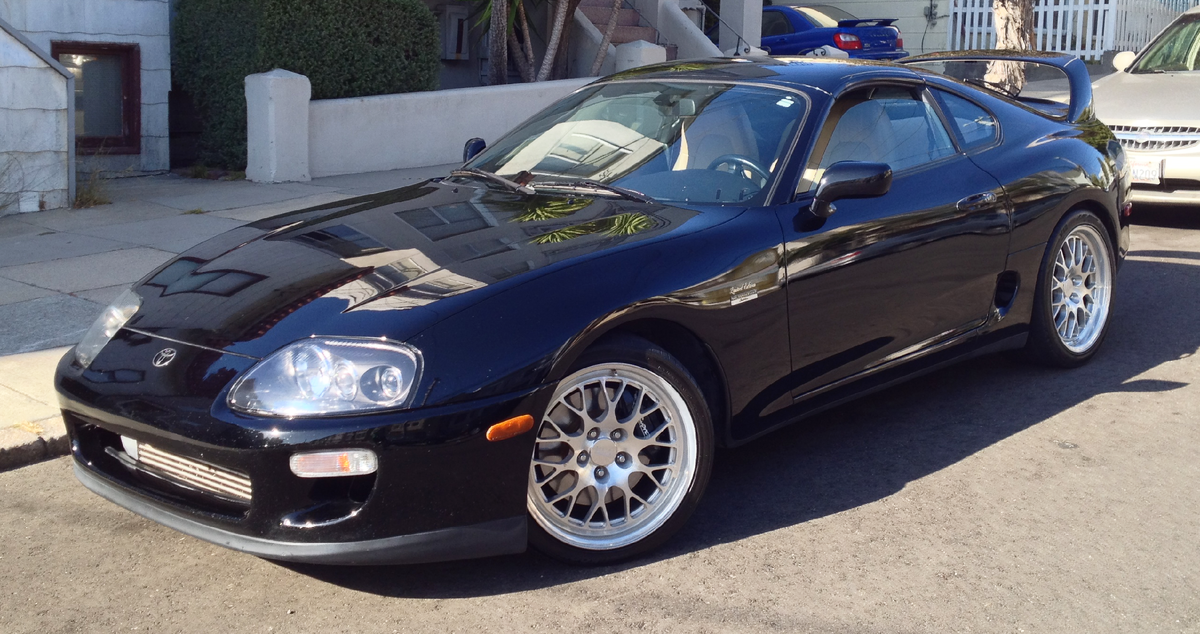 Black 1997 Toyota Supra Limited Edition 6 Speed Twin Turbo 