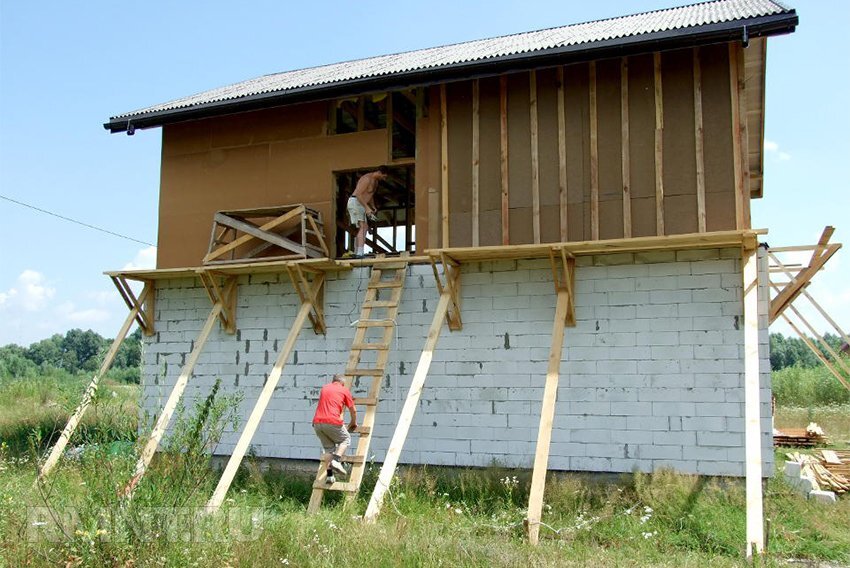 Деревянные строительные леса своими руками