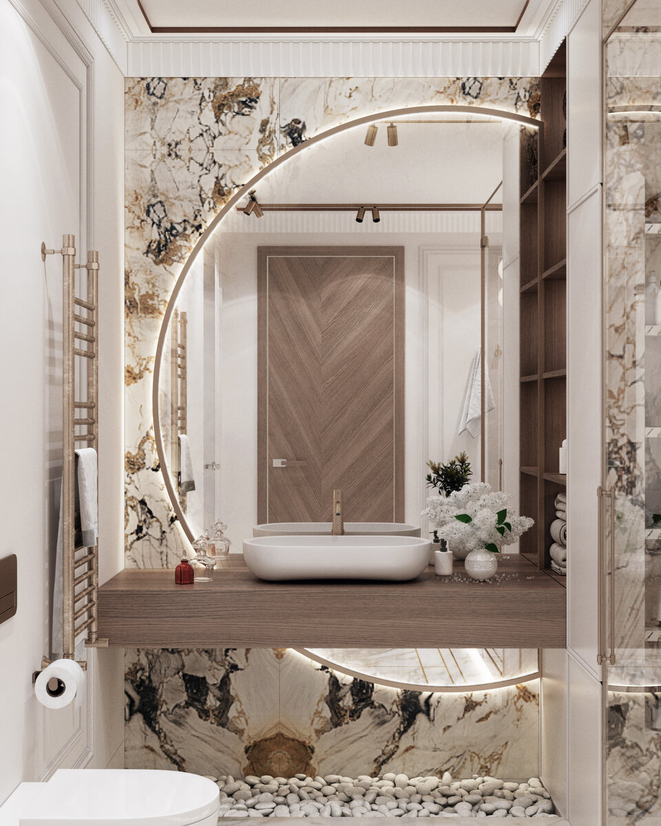 Ванная комната в проекте ЖК Сердце Столицы, студия дизайна Rubleva Design 