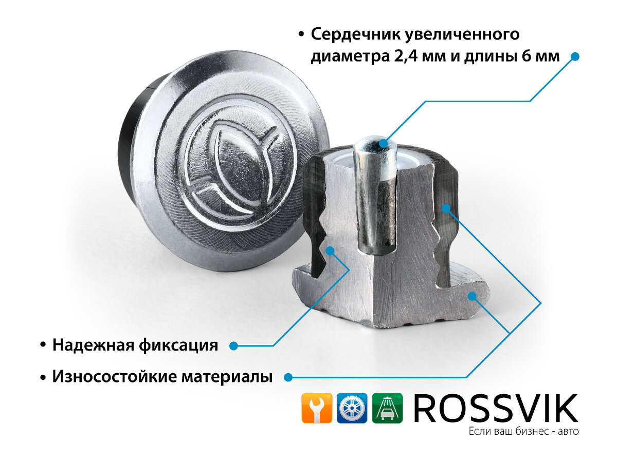 Ремонтные шипы ROSSVIK серии Pro