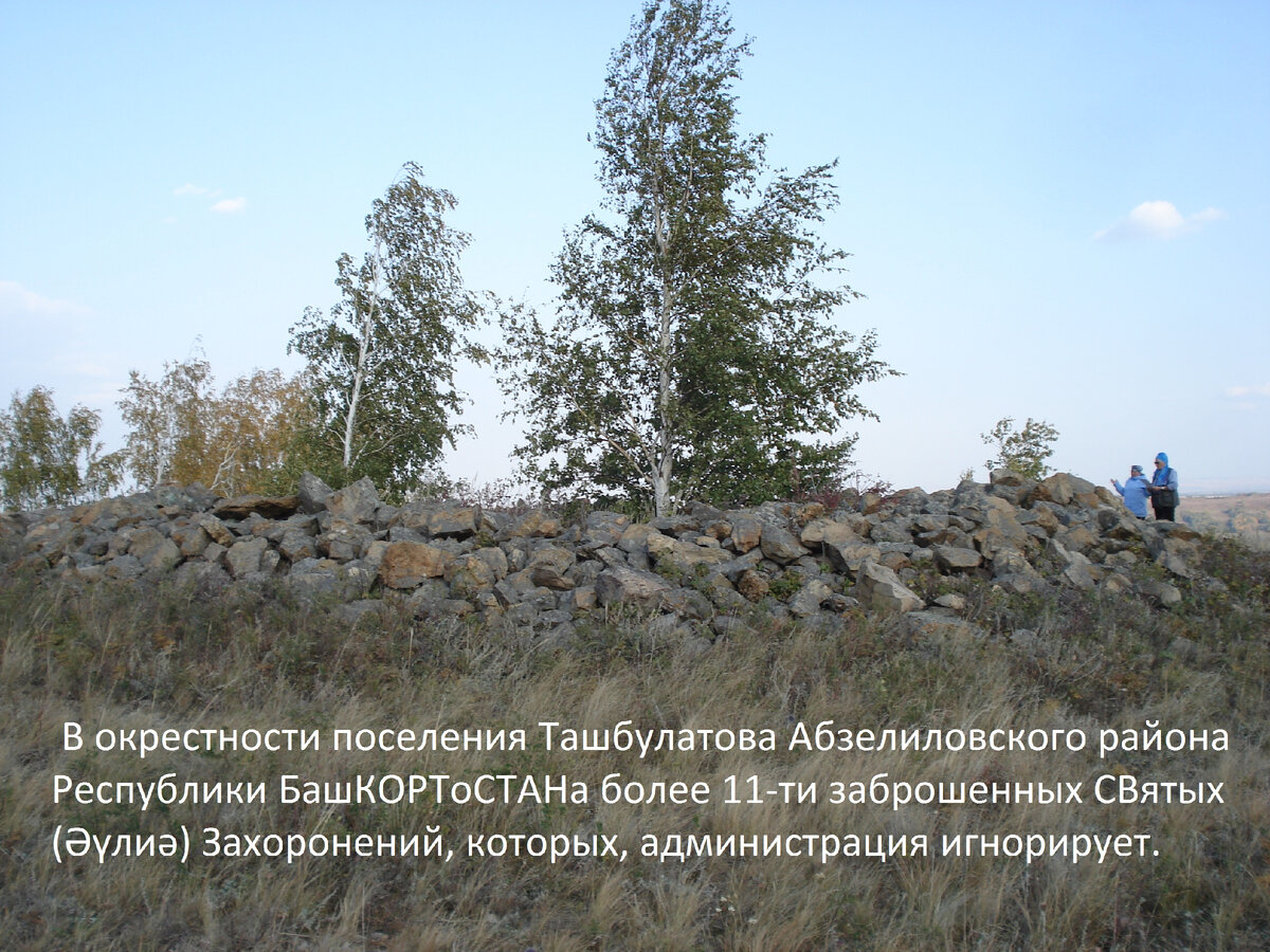 Фото. автора/ СВЯтое (ӘҮЛИӘ) захоронение в Абзелиловском районе РБ. 