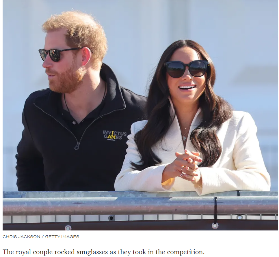 Скриншот с сайта https://www.townandcountrymag.com/society/tradition/g39735987/meghan-markle-prince-harry-invictus-games-2022-photos/