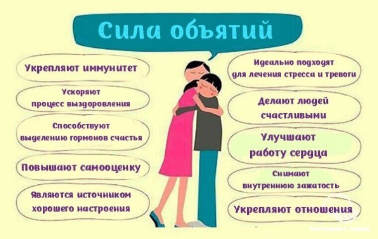 Волшебная сила объятий: как они влияют на наше здоровье и благополучие