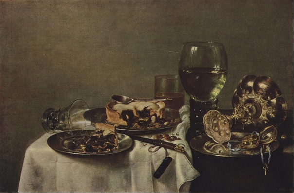 «Завтрак с ежевичным пирогом» Виллем Клас Хед (1594-1680)