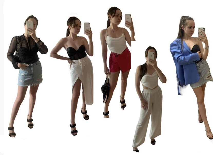 Вот такие образы я составила за пол часа. Все вещи достаточно базовые, они хорошо миксуются с остальным гардеробом, именно поэтому, так я буду все ещё помнить об этих позициях в моем шкафу, и смогу по желанию просто заменять верх или низ, добавлять что-то как второй слой, менять обувь и аксессуары