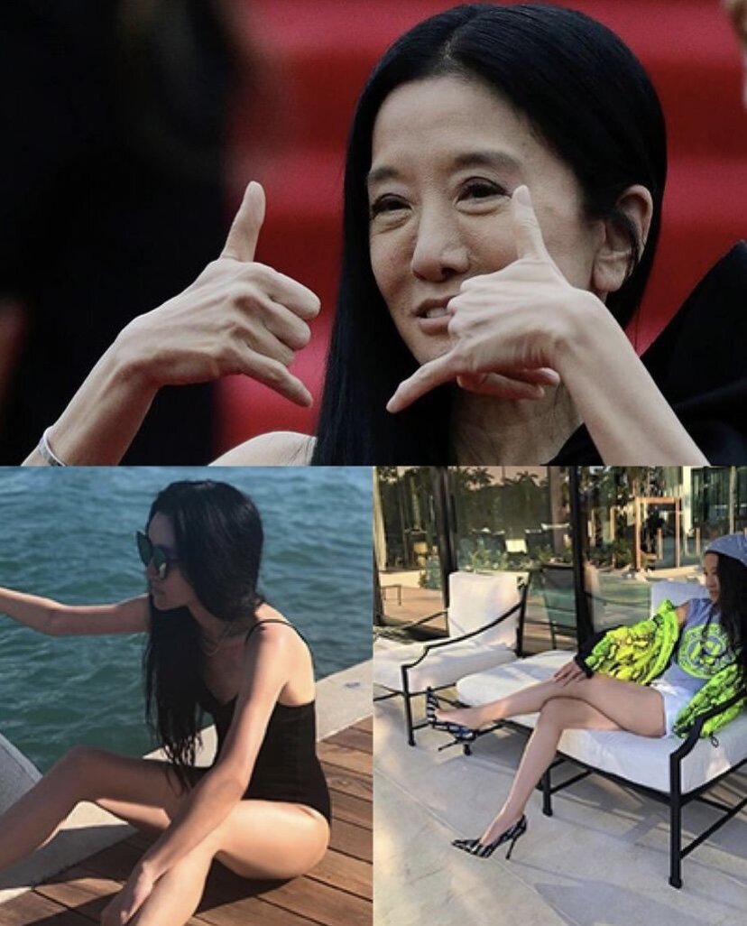 Вера Вонг в свои 73 года. Обратите внимание на шею.