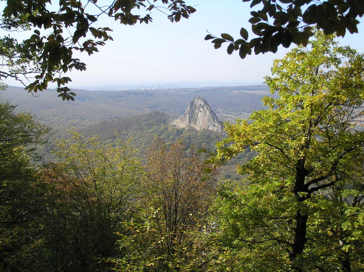 Вид на гору Гора Медовая со склонов горы Железная (октябрь 2006 года)