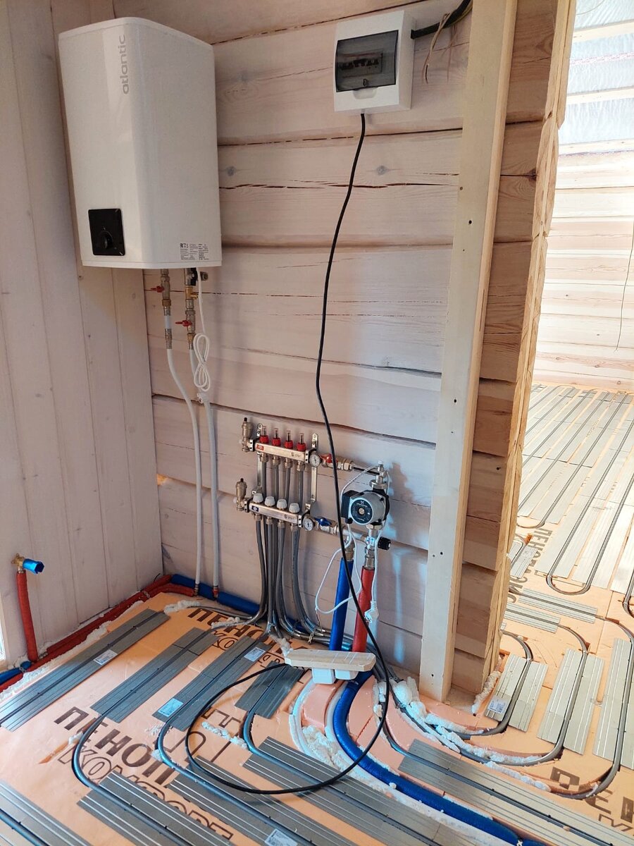 Теплый пол в загородном доме