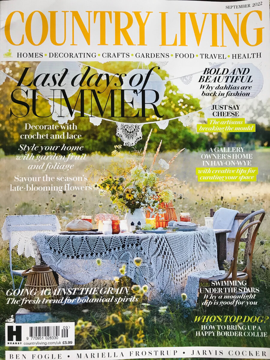 Обложка сентябрьского номера журнала  "Деревенская жизнь". 