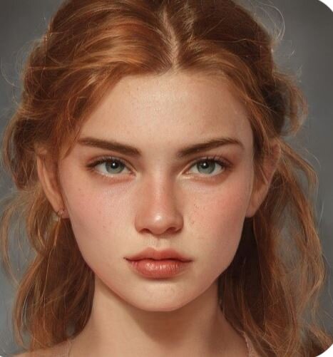 На самом деле я Катю  подростком представляю примерно так. снимок из нейросети. Ну а ниже Сенька