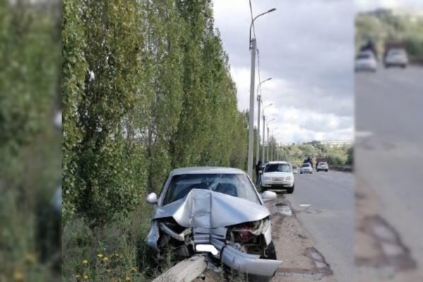    «ВАЗ» снёс световую опору ( группа ВК «Жесть Камышина» https://vk.com/zhestkamyshin)