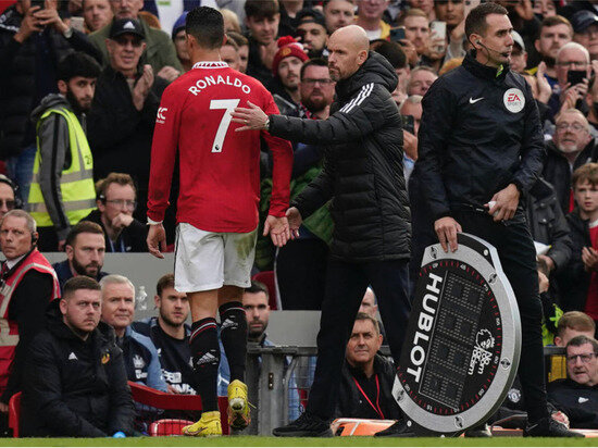     КРИШТИАНУ РОНАЛДУ И ЭРИК ТЕН ХАГ. ФОТО: GLOBAL LOOK PRESS/WWW.IMAGO-IMAGES.DE.