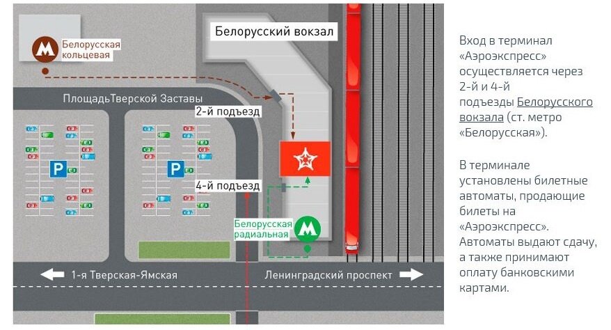 Аэроэкспресс до Шереметьево с Белорусского вокзала