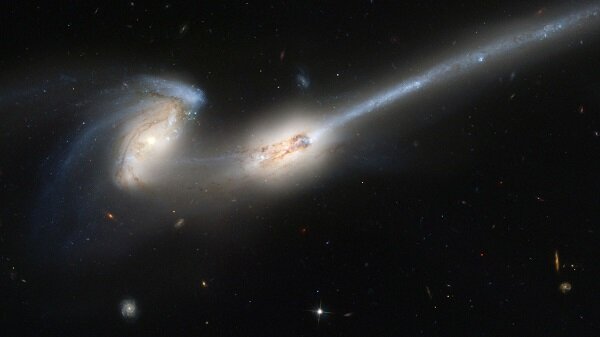 появление приливных хвостов