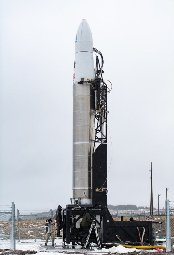 Astra Rocket 3 на пусковой установке. Фото из открытых источников
