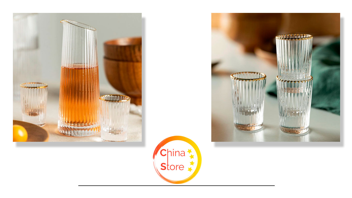 Комплект из граненого графина и рюмок. Фото: Aliexpress.com