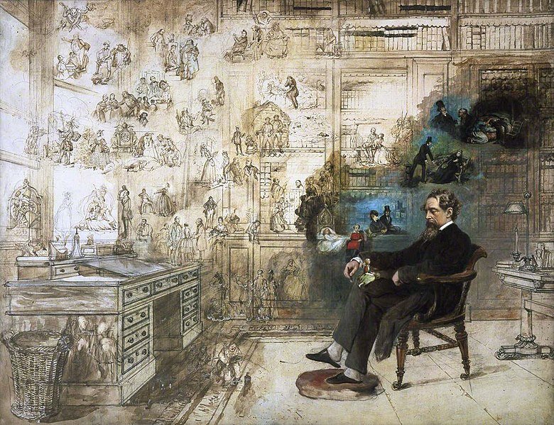 Сон Диккенса. Роберт Уильям Басс (1875)