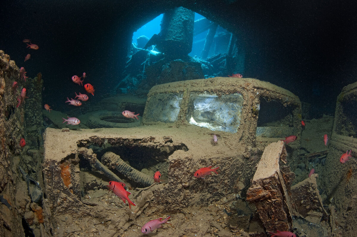 Фото затонувшего корабля титаника Затонувший корабль. Тистлегорм. Thistlegorm. Красное море. VIP Diving College RU
