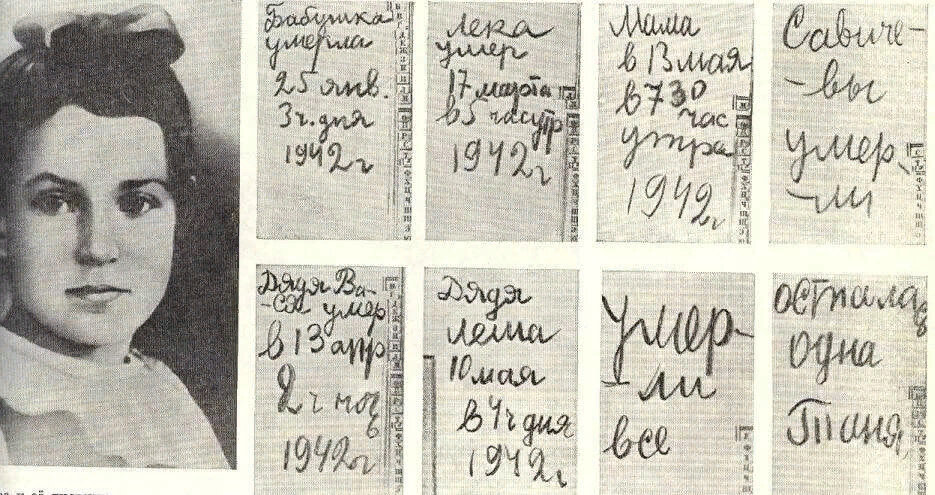Дневник тани савичевой рисунок