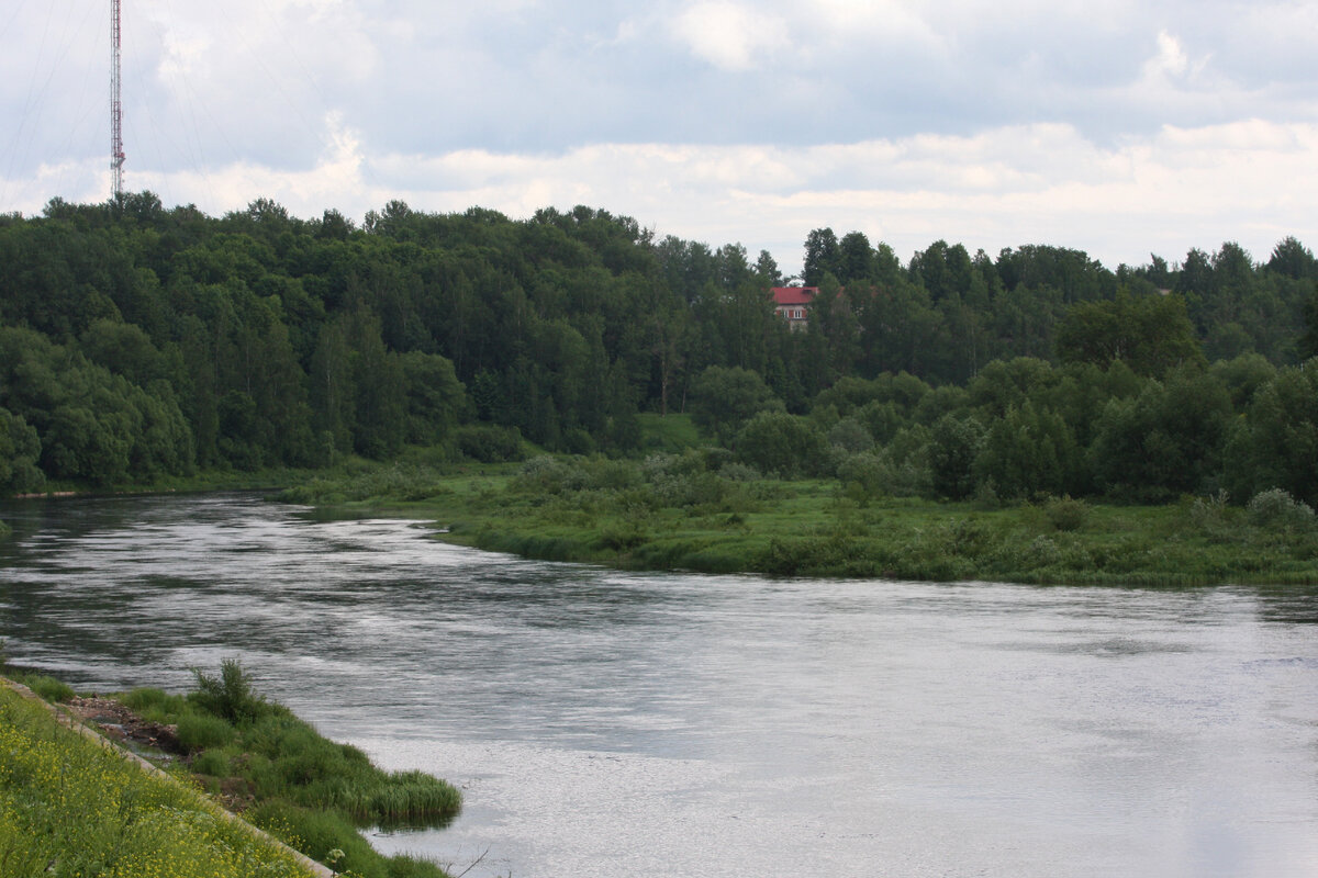 Река Мста в Боровичах