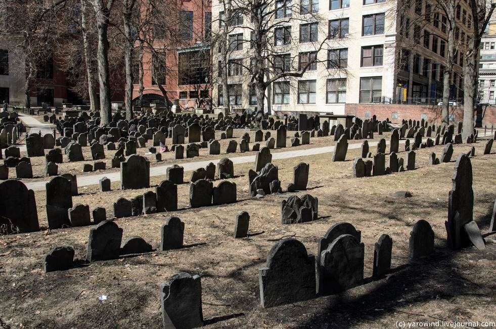 Бостон, кладбище Granary